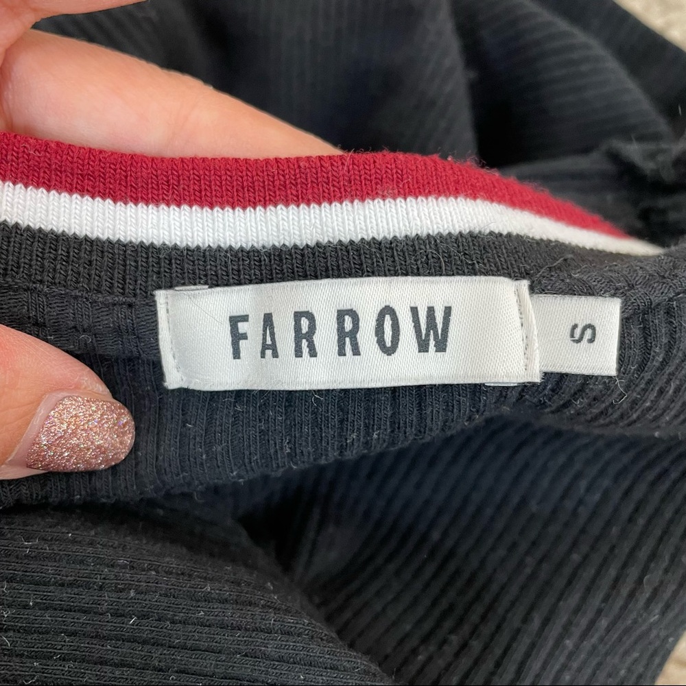 Farrow Black Ribbed Tank Top - Picture 4 of 6
